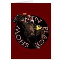 Win, Place, Show - Horse Racing Gear Cards