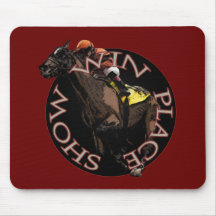 Win, Place, Show - Horse Racing Gear Mouse Pad