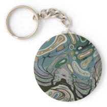 Wind - Abstract Key Chain