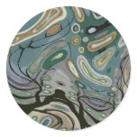 Wind - Abstract Round Sticker