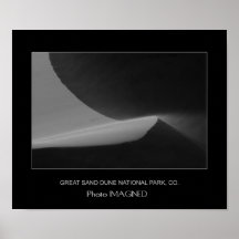 WIND BLOWN DUNE #2, GREAT SAND DUNE NATIONAL PARK POSTER