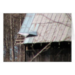 Wind Damage To Barns Tin Roof Greeting Card