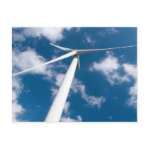 Wind mill power generator post card
