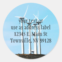 Wind Power (1) Round Sticker