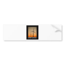 Wind Power design! Bumper Sticker