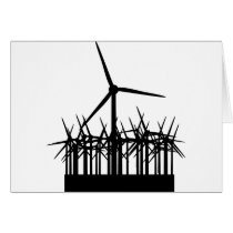 wind power environment greeting card