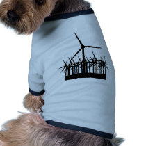 wind power environment pet shirt
