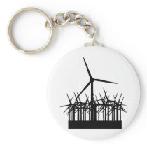 wind power environment keychain