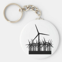 wind power environment keychain