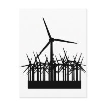 wind power environment post card