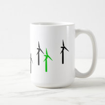 wind power mug (black with green)
