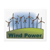 Wind Power Postcard