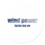 Wind Power Turns! stickers