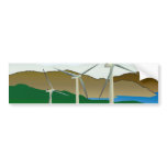 Wind Turbine by Lake bumper stickers