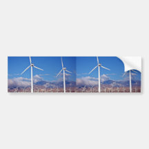 Wind turbines bumper stickers