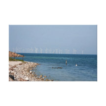 Wind turbines canvas print
