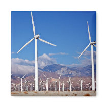 Wind turbines fridge magnet