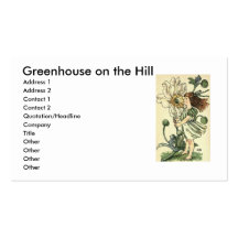 Windflower, Greenhouse on the Hill Business Card Templates