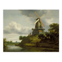 Windmill by a River postcards