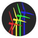 Windmill Night stickers