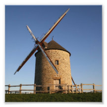 Windmill of Moidrey, Normandy, France Photo Art