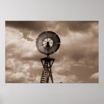 Windmill - Sans Rainbow Poster