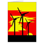 Windmill Sunrise Greeting Card
