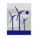 Windmill Surise Grey - Siemens Wind Power postcards