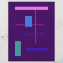 Window 2 Dark Purple Full Color Flyer