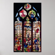 Window depicting the Nativity Print