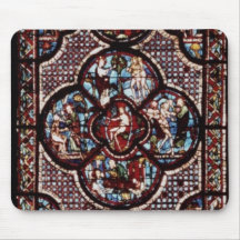 Window depicting the Parable of the Good Mouse Pads