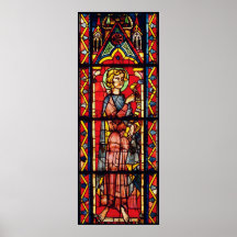 Window depicting the prophet Obadiah, c.1270-75 Poster