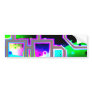 Window into the Universe– Magenta & Cyan Intersect Bumper Sticker