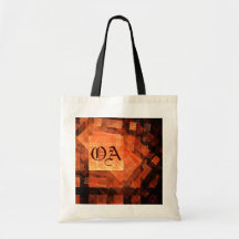 Window Light Abstract Art Monogram Bag