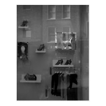 Window shopper BW Post Cards