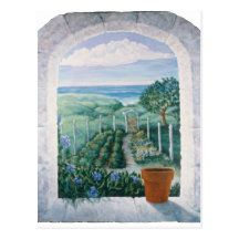 Window to the Garden Postcard