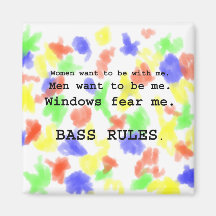 Windows Fear me Male Bass player version Magnet