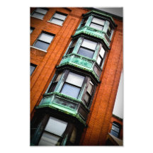 Windows Old and Green Art Photo
