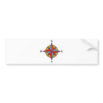 Windrose Bumper Sticker