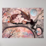 Winds of Autumn Gothic Dragon Fairy Vampire Poster posters
