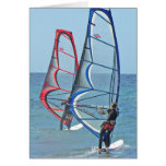 Windsurfer Trio  Greeting Cards