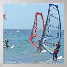 Windsurfer Trio Poster