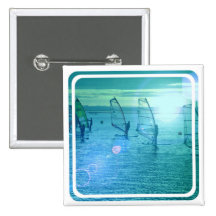 Windsurfing Design Square Button