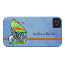 Windsurfing Shark Attack iPhone-Barely There iPhone 4 Covers