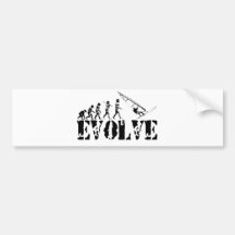 Windsurfing Windsurf Evolution Sport Art Bumper Stickers