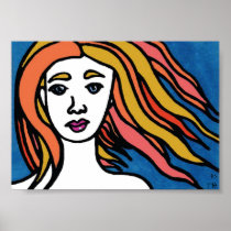 Windswept Girl, RS7 '10 Print