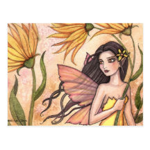 Windy and The Wildflowers Fairy Postcard