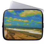 Windy beach computer sleeves