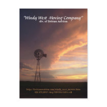 Windy West Moving Company Postcard