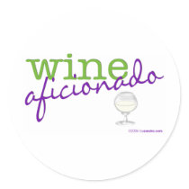 Wine Aficionado Stickers